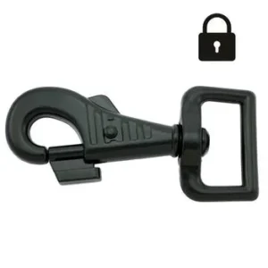 Carabiner with a lock 2,5 cm wide