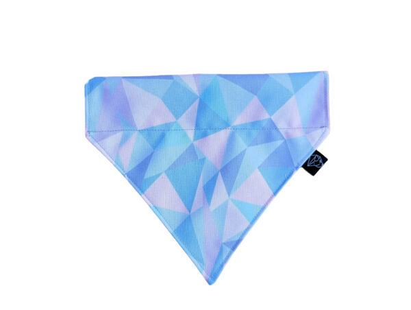 Colored bandana for a dog collar candy blue
