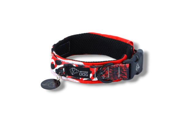 collar-with-print lined with a mesh with a latch warsaw dog rebel