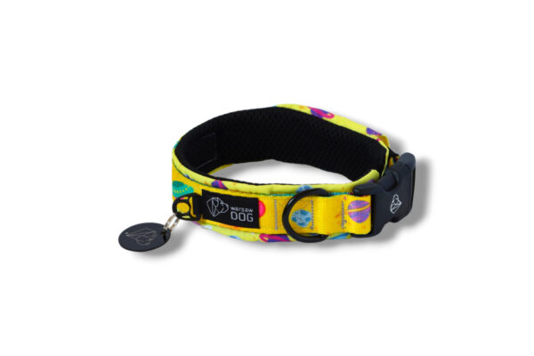 padded collar with print design polish product meteor od warsaw dog
