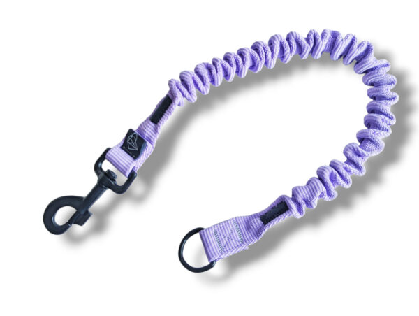 Purple lavender shock absorber leash clip