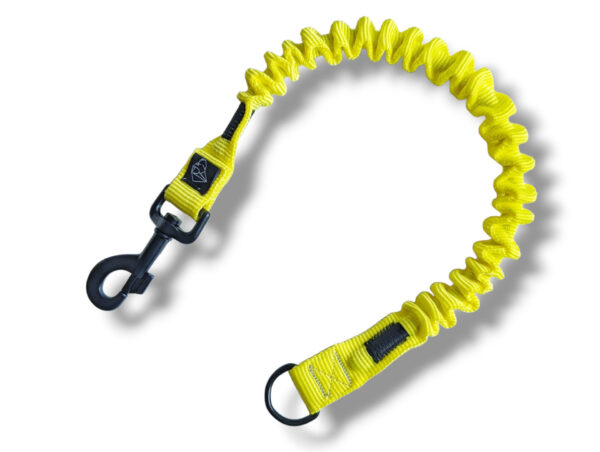 neon yellow dog shock absorber handmade
