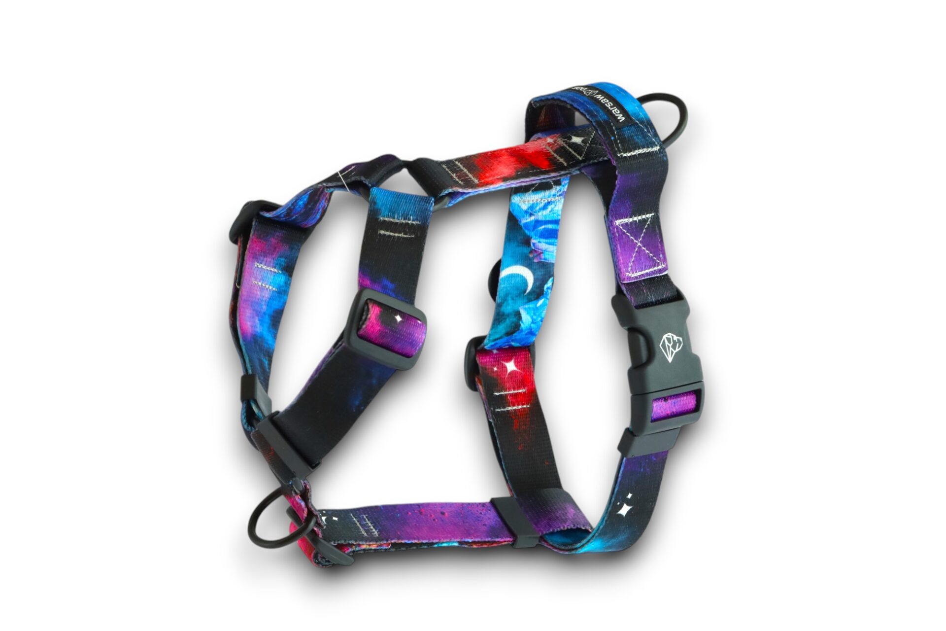 wygodne kolorowe szelki z uchwytem dla psa wzór holi