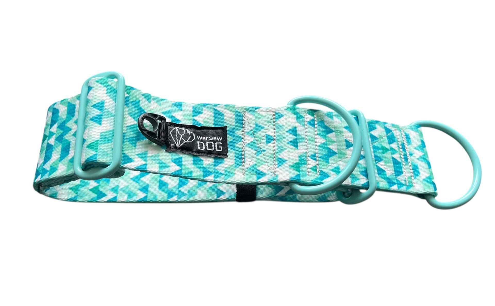 lazurowa obroza kolorowe okucia polzacisk lazurowa obroza kolorowe okucia polzacisk